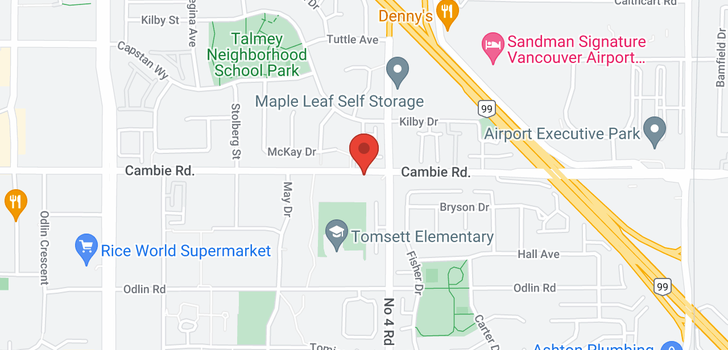 map of 8 9833 CAMBIE ROAD